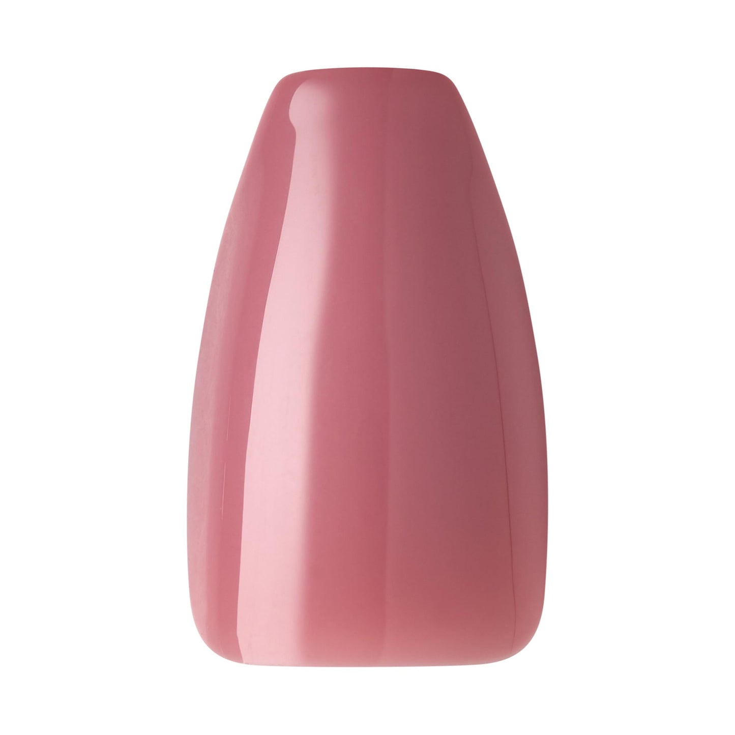 KISS Gel Fantasy Press On Nails, Nail glue included, Letter To Ur EX', Pink, Medium Size, Coffin Shape, Includes 28 Nails, 2g glue, 1 Manicure Stick, 1 Mini File (Pack of 2)