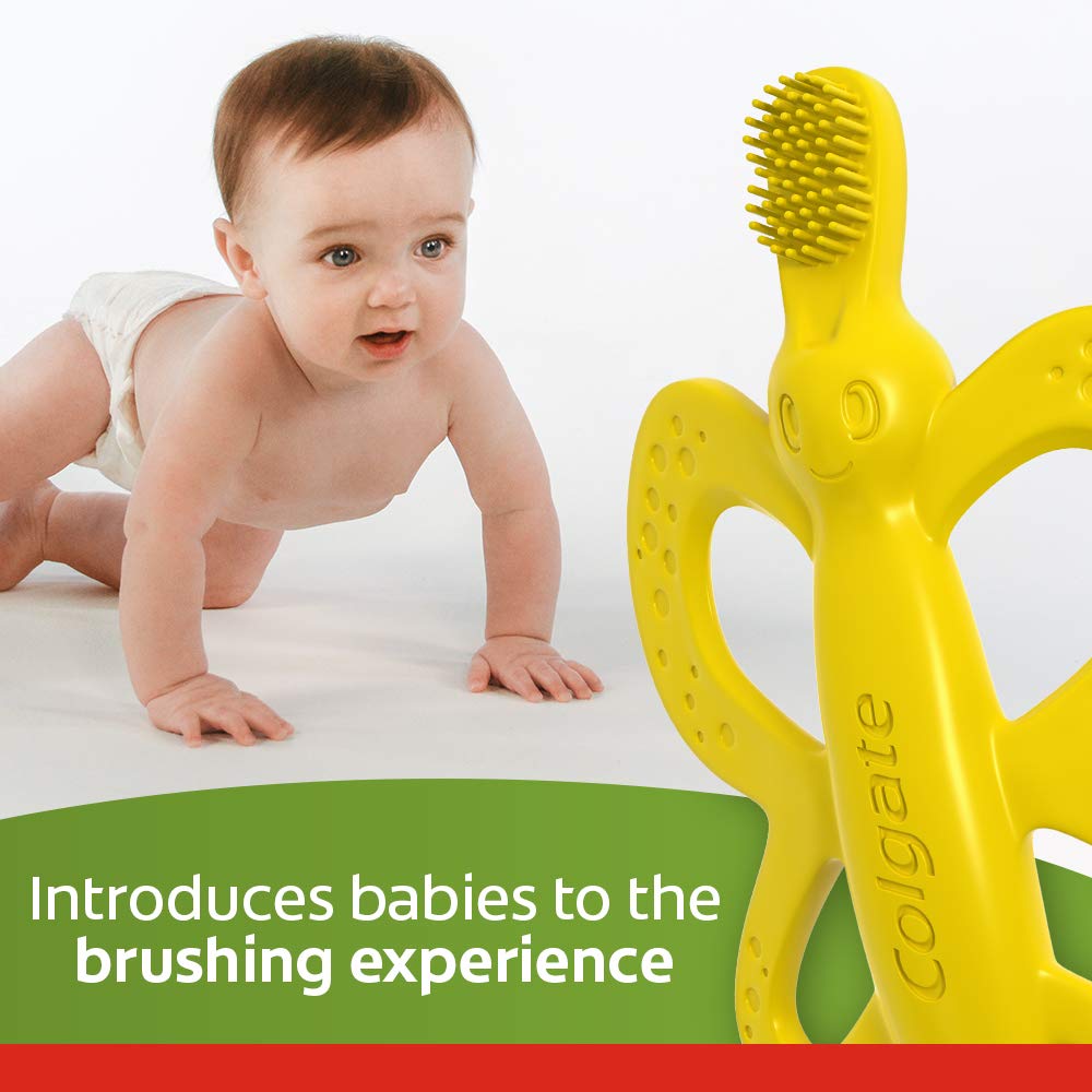 Colgate Baby Toothbrush and Teether, BPA Free â€“1 Count (Pack of 4)