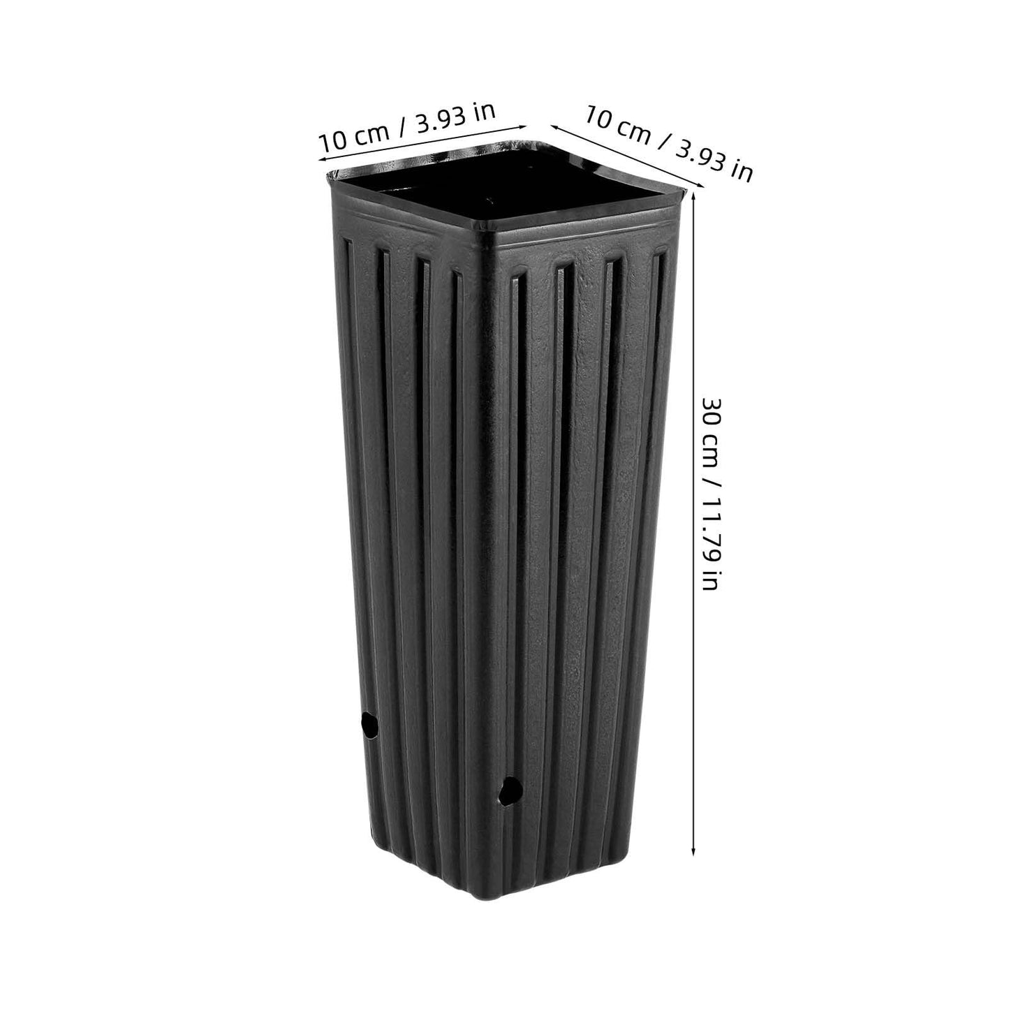 Yardwe 50pcs Deep Tree Pots, 11.2” Citrus Grow Bags Plastic Planting Pots with Holes for Indoor & Outdoor Plants, Vegetables, Fruits