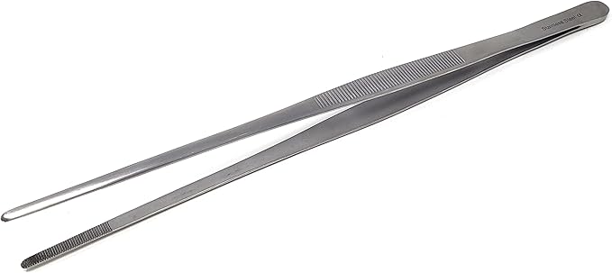 A2Z-Aquascaping Maintenance Tools Accessories,Anti-Rust Stainless Steel Tweezers Scissors Spatula for Aquarium Tank Clean, Fish Tank, Bonsai, Algae Scrapers (12" Scissors - Curved - Black)