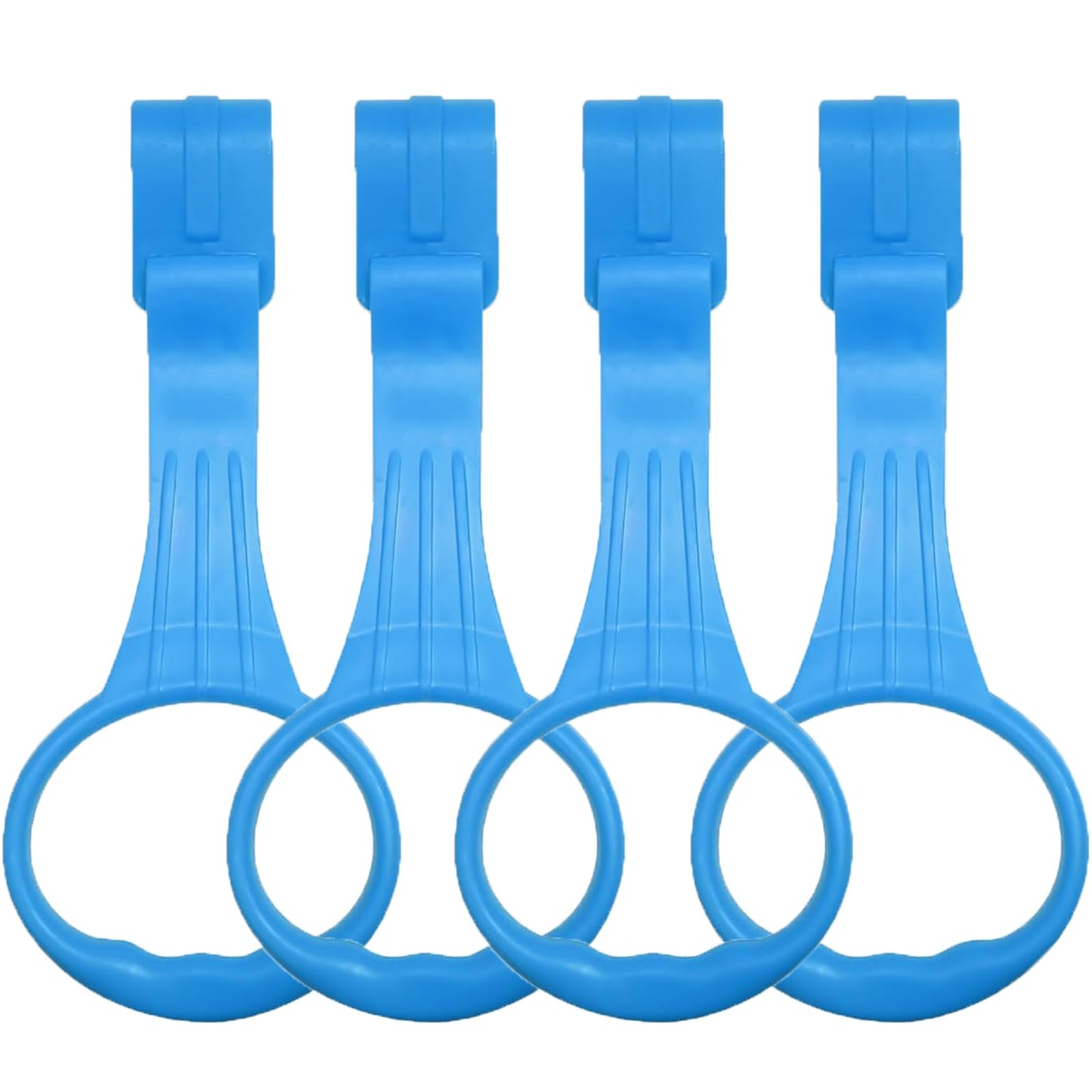 Awleynz 4Pcs Baby Playpen Pull up Rings, Pull up Rings for Play Pen, Playpen Accessories for Help Stand Up Walking Training Tool Newborn (Blue)