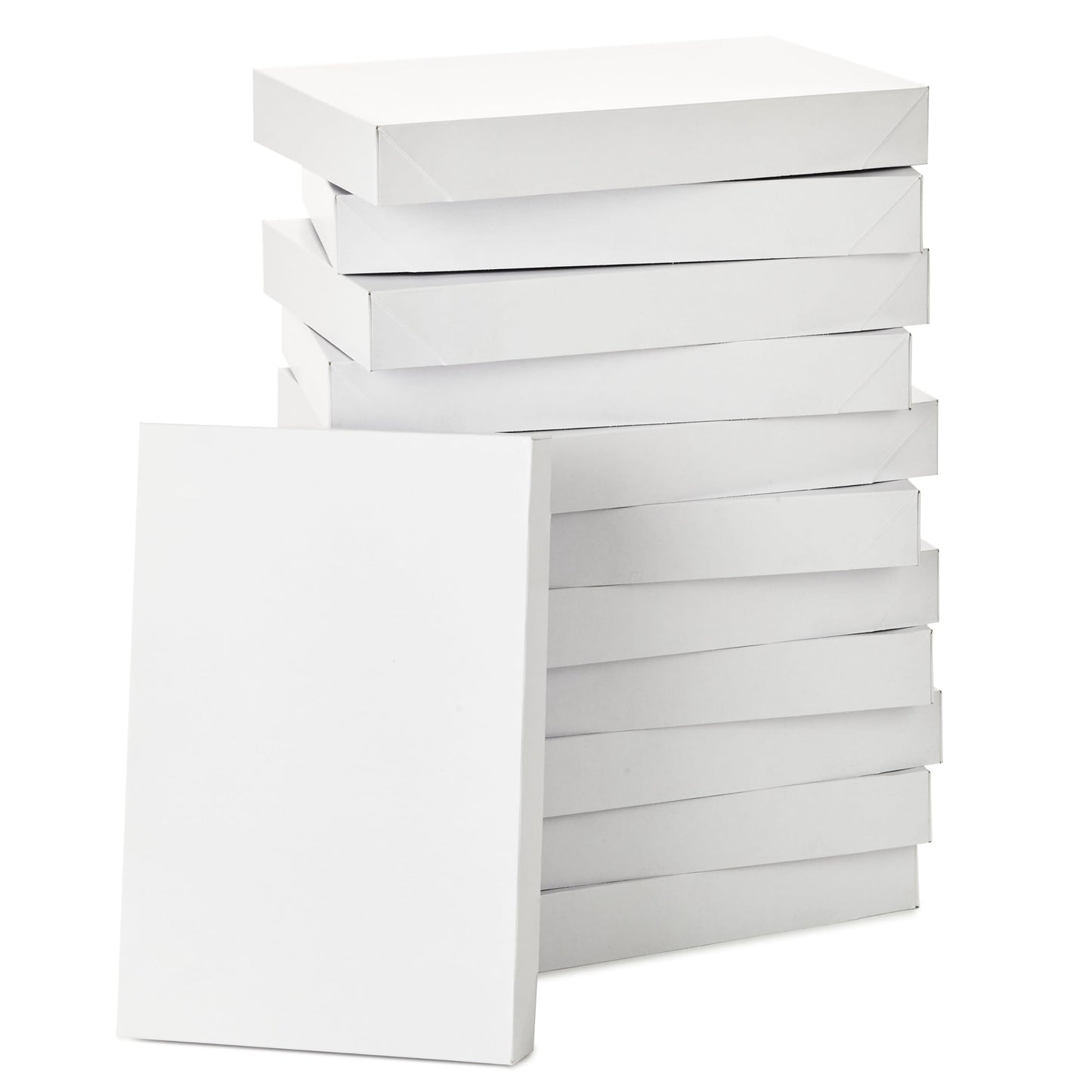 Hallmark 17" XL Gift Boxes with Lids (12 White Robe Boxes, White) for Birthdays, Graduations, Christmas, Weddings, Bridal Showers
