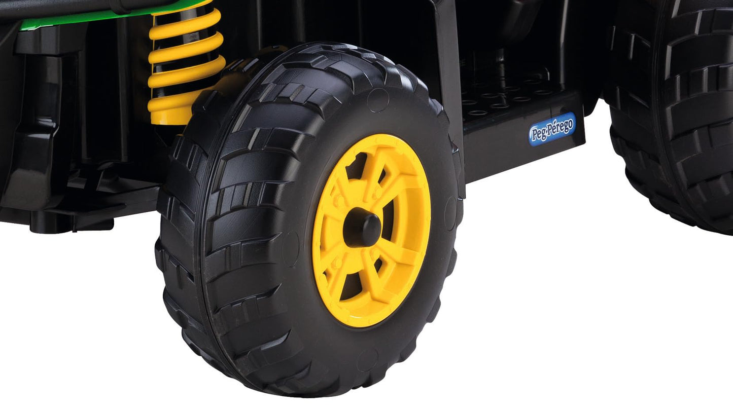 Peg Perego John Deere Gator XUV Extra-Large 12 Volt Ride-on, Durable Design for Kids 3-8, Green