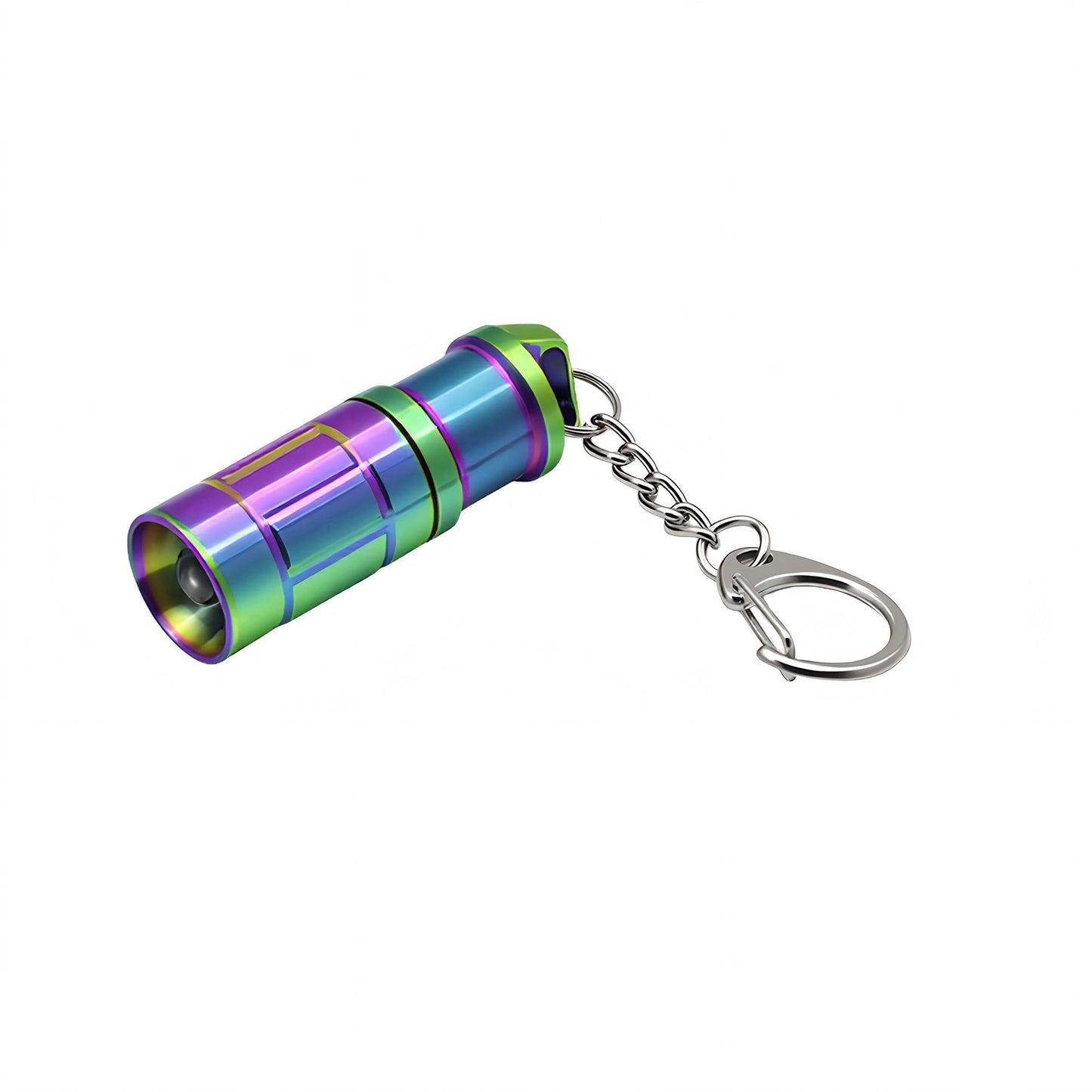 Nitefox e1 Smallest Keychain Flashlight Tiny Micro Mini Key Ring Light Bright Long Lifetime Waterproof for Everyday EDC Emergency Dog Walking Sleeping Reading Nice Gift (Colorful Stainless Steel)