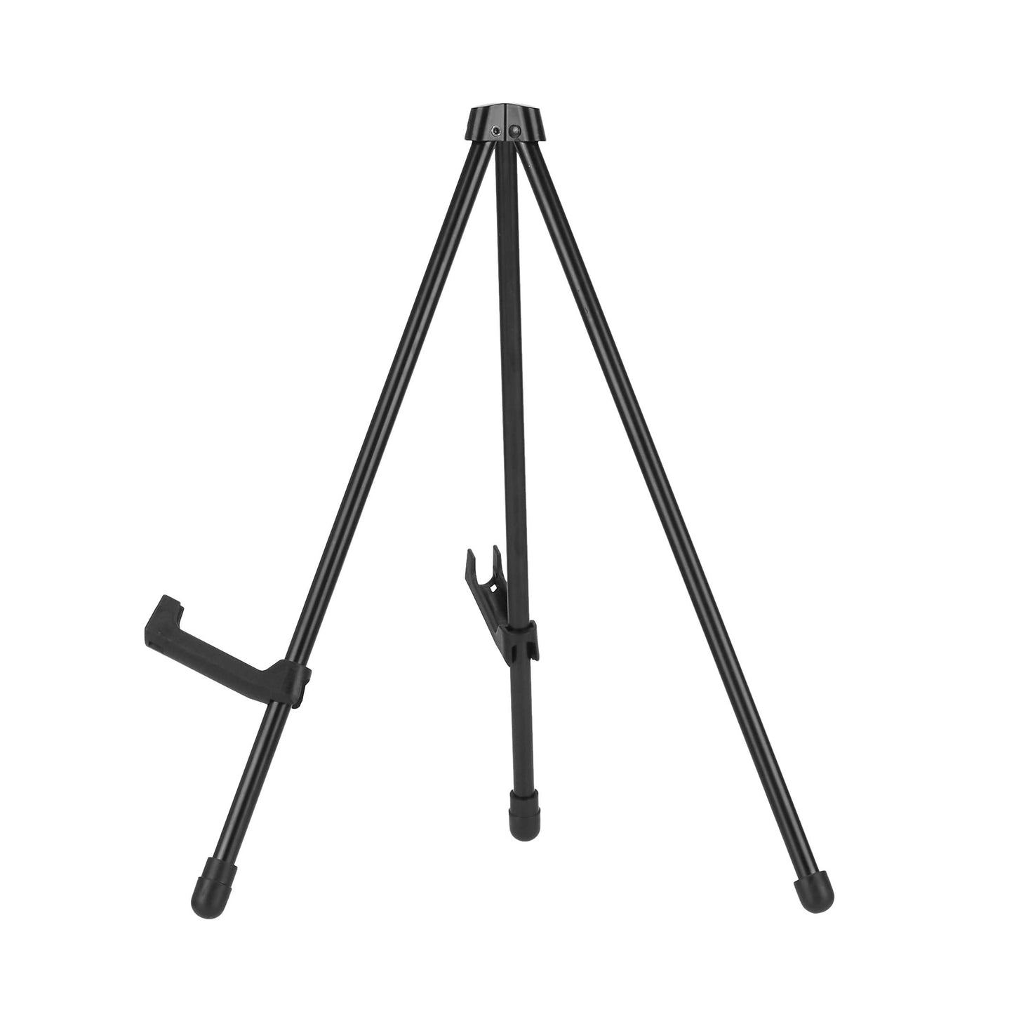 Amazon Basics Tabletop Instant Easel, Black Steel, Portable Tripod for Paintings, Signs, Posters, Adjustable Display