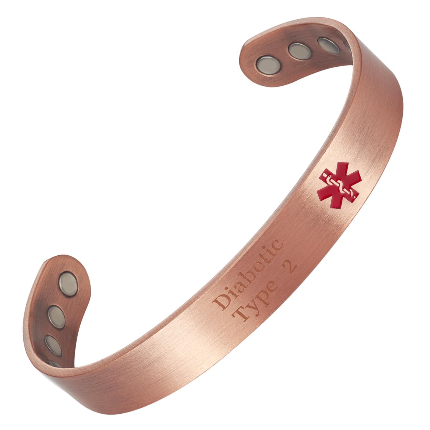 EnerCoppeX Copper Magnetic Bracelet for Women - Detox Jewelry with 3500 Gauss Magnet, Adjustable Cuff Bangle (Type-U)