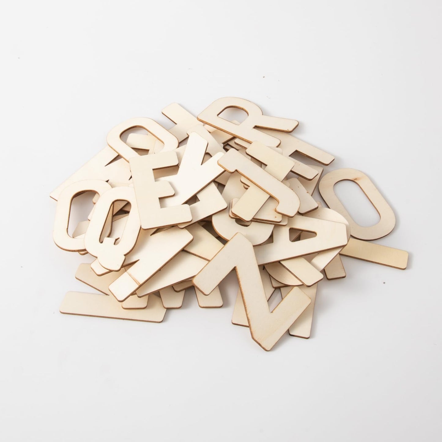 3 Inch 240 Pieces Wood Unfinished Letters Unpainted Wooden Surface Alphabet Letters for Hobby DIY Crafts (3IN)