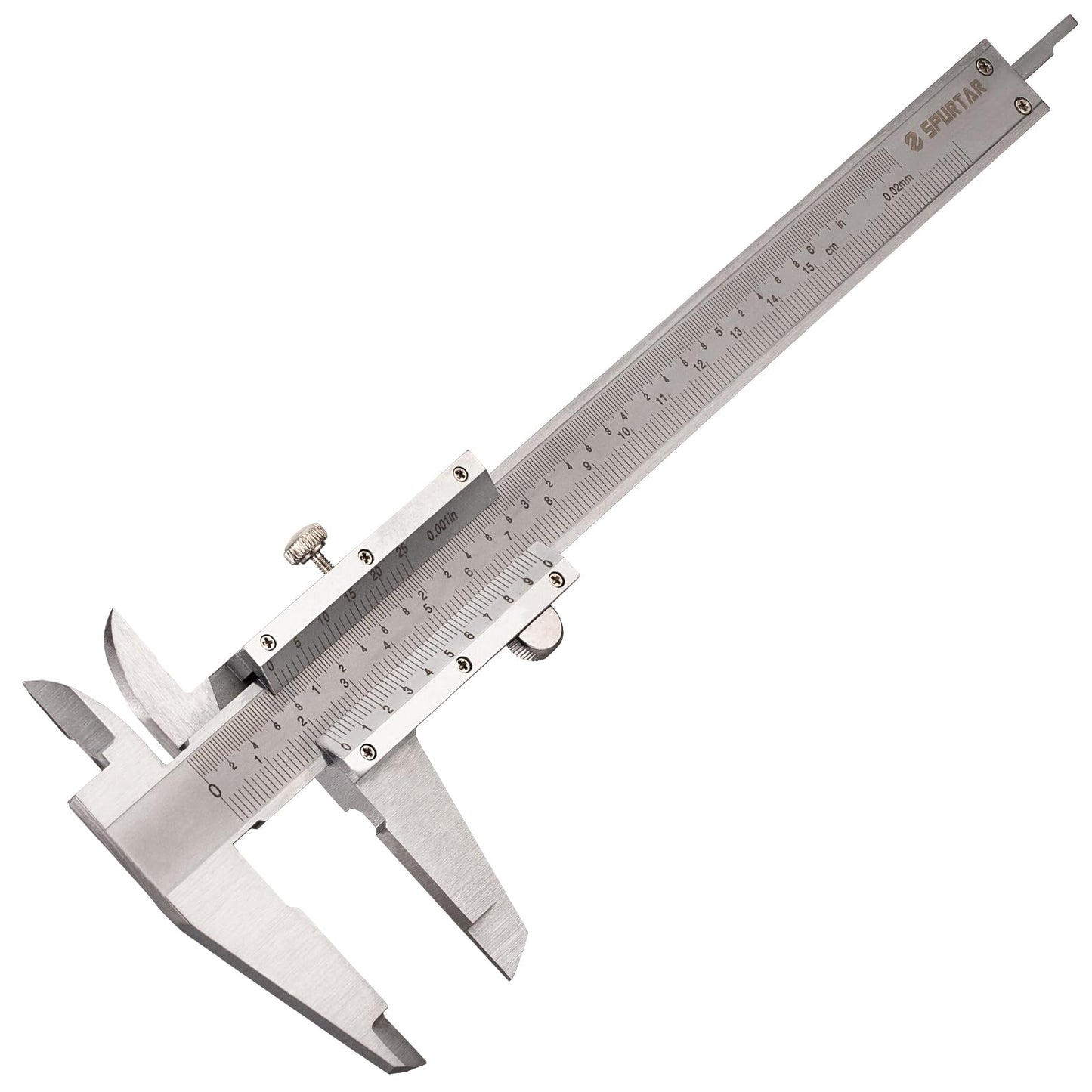 Spurtar Vernier Caliper Measuring Tool 6", 0-6Inch/0-150mm Manual Non Digital Calipers, 0.001"/0.02mm High Precision Durable Micrometer