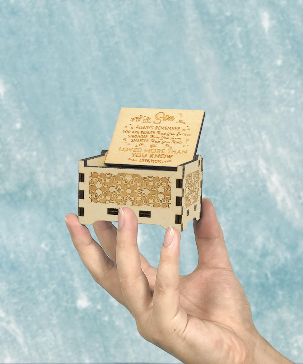 Sooharic Music Box for Son, Gifts from Mom, Unique Gifts for Son, Suitable for Birthday/Christmas/Keepsake