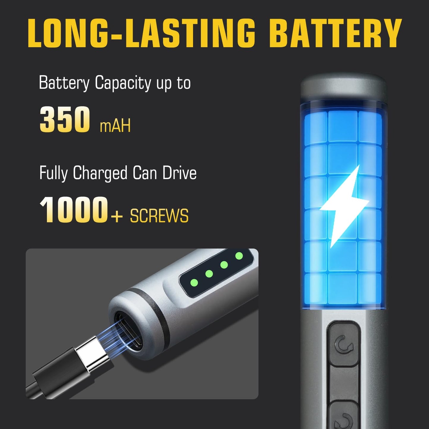 Mini Electric Screwdriver Set, 42-in-1 Electric Precision Screwdriver Set with LED Light, Cordless Small Power Screwdriver Repair Tool for PC Electronics Phone Laptop Watchs Camera