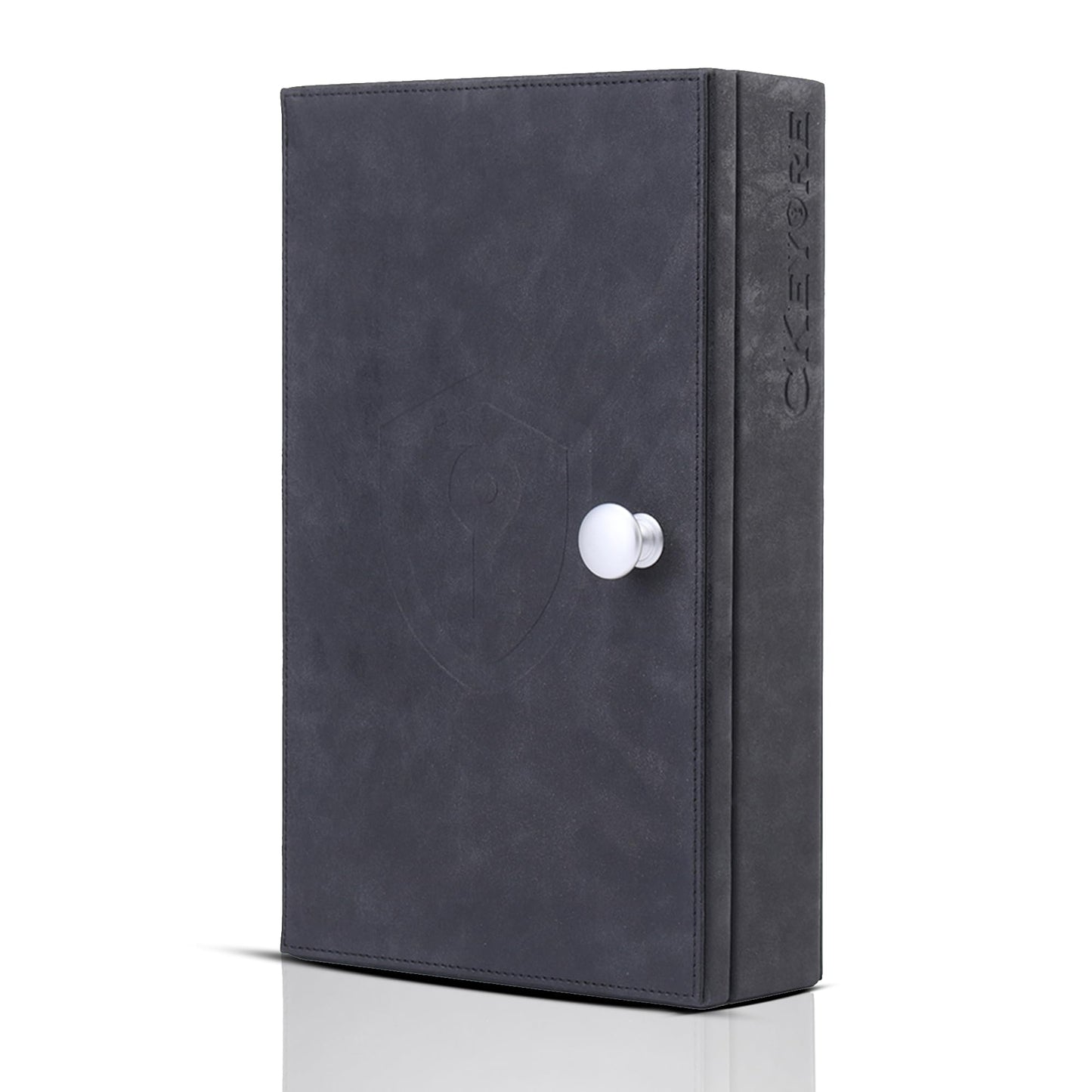 CKEYURE Premium XL PU Leather Faraday Box for Car Keys Wall Mount | Anti Theft Faraday Key Fob Protector | Faraday Cage | Car Key Holder | RFID Key Box | Key fob Signal Blocker