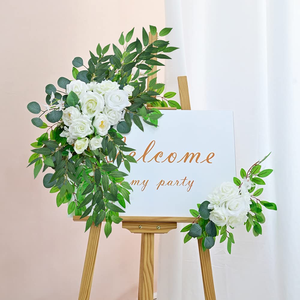 WONICE Artificial Italian Ruscus Greenery Stems, 20 Pack Faux Green Leaf Garland Branches Hanging Greenery Spray for Wedding Bouquet Arch Table Centerpiece Home Decor
