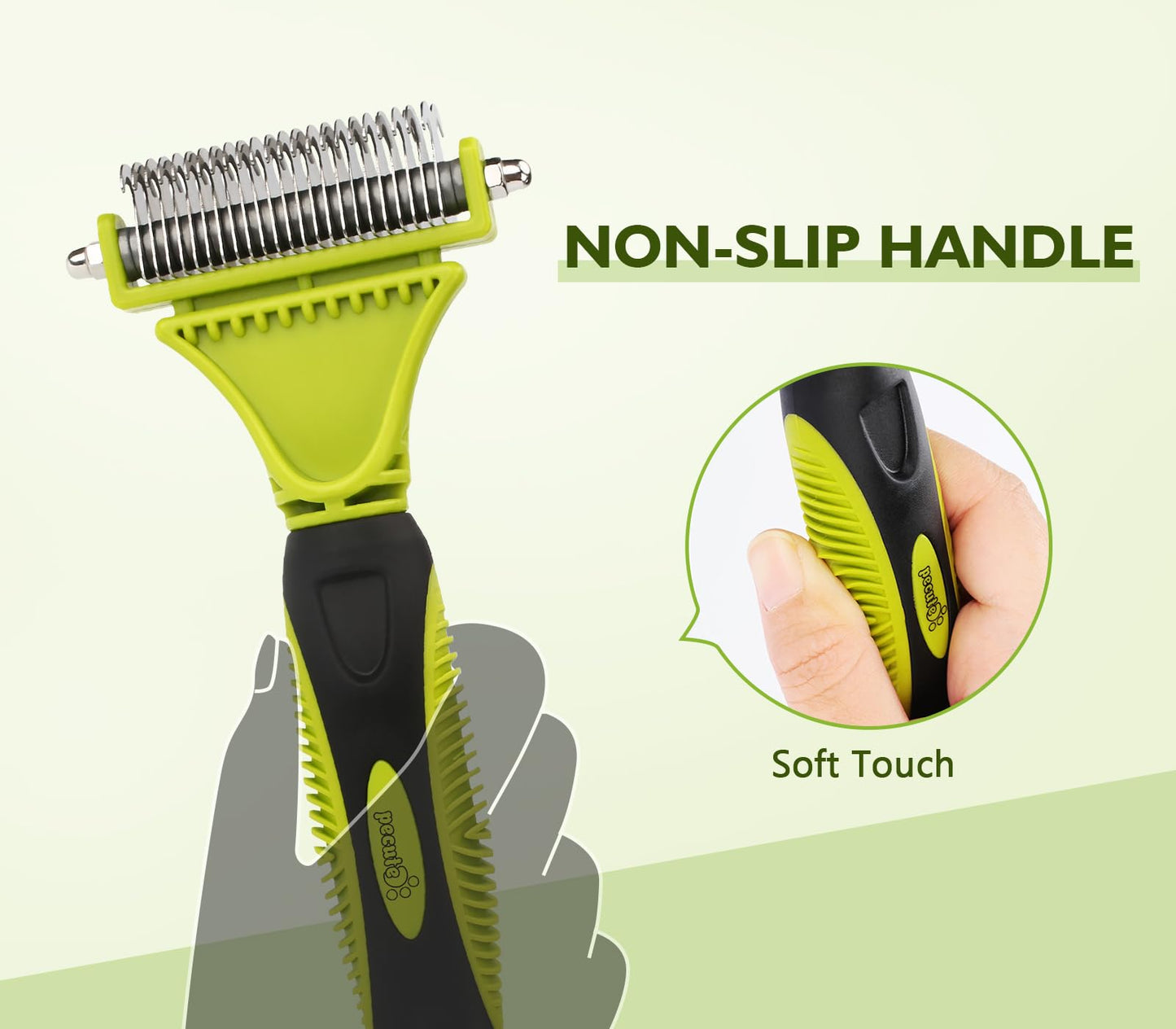 Pet Grooming Tool Bundle: Self-Cleaning Slicker Brush + Undercoat Rake + Comb