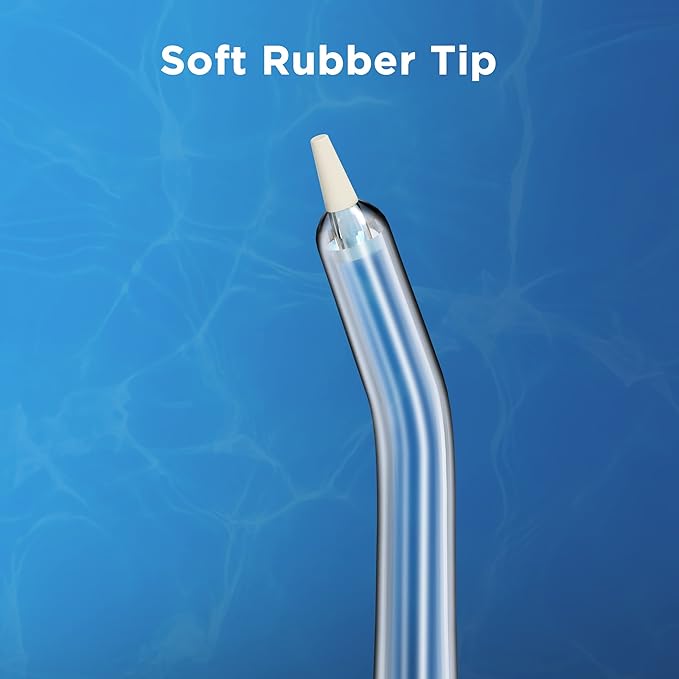Replacement Tips for Waterpik Water Flosser (6 Periodontal Tips + Storage Case Combo)