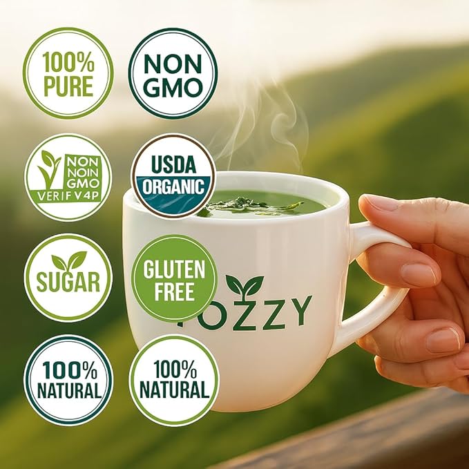 Tozzy Organic Milk Thistle Tea – 100 Count, Plant-Based Pyramid Tea Bags | Supports Liver Health