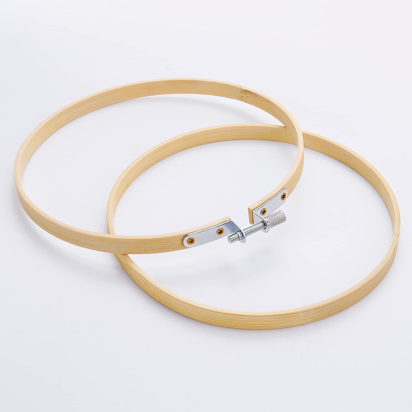 Caydo 24 Pieces 6 Inch Embroidery Hoops Bulk, Cross Stitch Hoop Ring for Needlework Art Craft and Wall Decoration