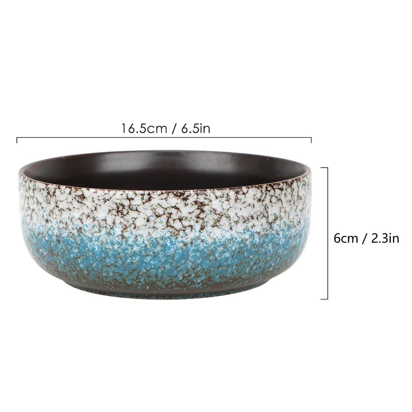 kilolfy Happy Bonsai Pot 6.5 inch Glazed Ceramic Succulent Planter Container