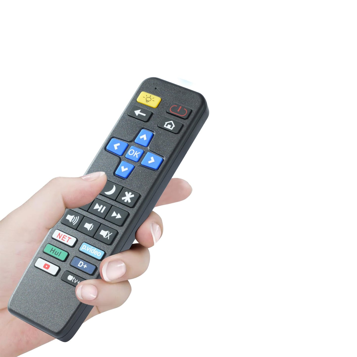 Big Button Remote Control Replacement for All Roku TVs – Simple and Easy to Use