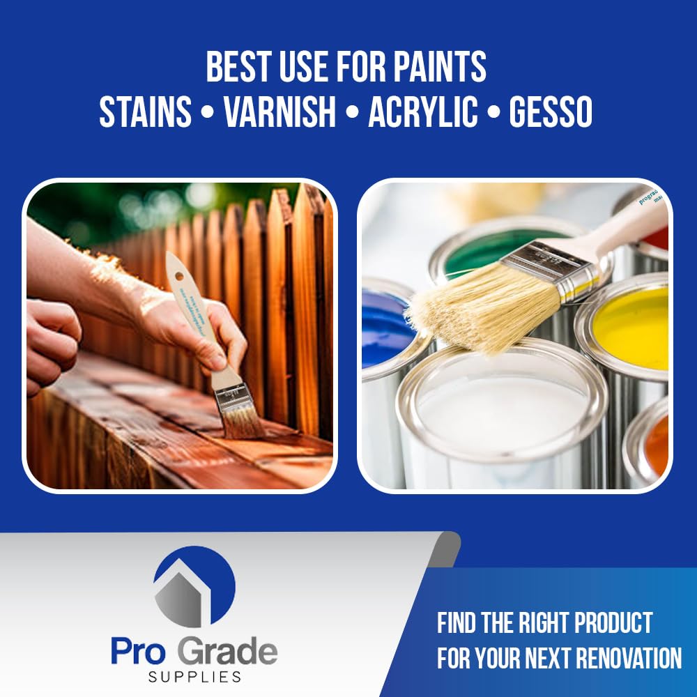 Pro Grade 2" Chip Brushes – Disposable Paint Brushes (36 Pack) Contractor Pack for Paint, Stain, Glue & Epoxy