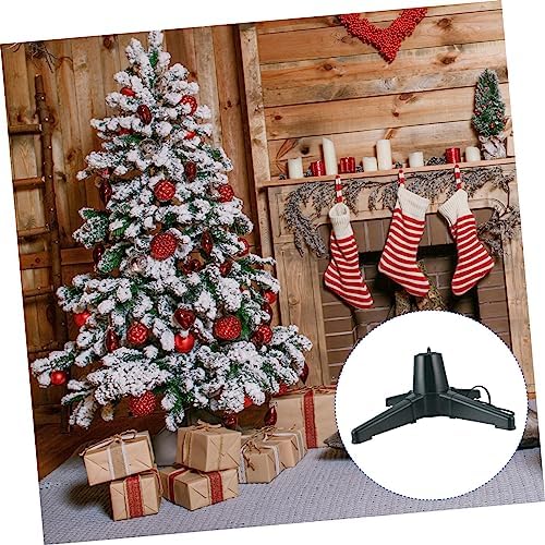 SOLUSTRE 1pc Electric Rotatable Christmas Tree Stand Us Easy to Install Tree Bracket for Smooth for Holiday Decor Base for Artificial