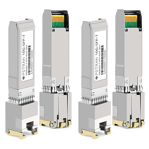 OPSTRAN 10GBASE-T SFP+ to RJ45 Copper Transceiver Module Compatible with Dell SFP-10G-T Dell Force10 GP-10GSFP-T 10G SFP+ 30m Cat6a/7 4 Pack