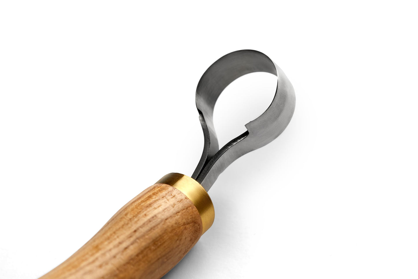 Wood Carving Scorp Knife. Round Carving Tool for Spoons, Bowls and Cups. Wood Carvers Rounded Hook Knife Spoon carving knife. (ANGLED)