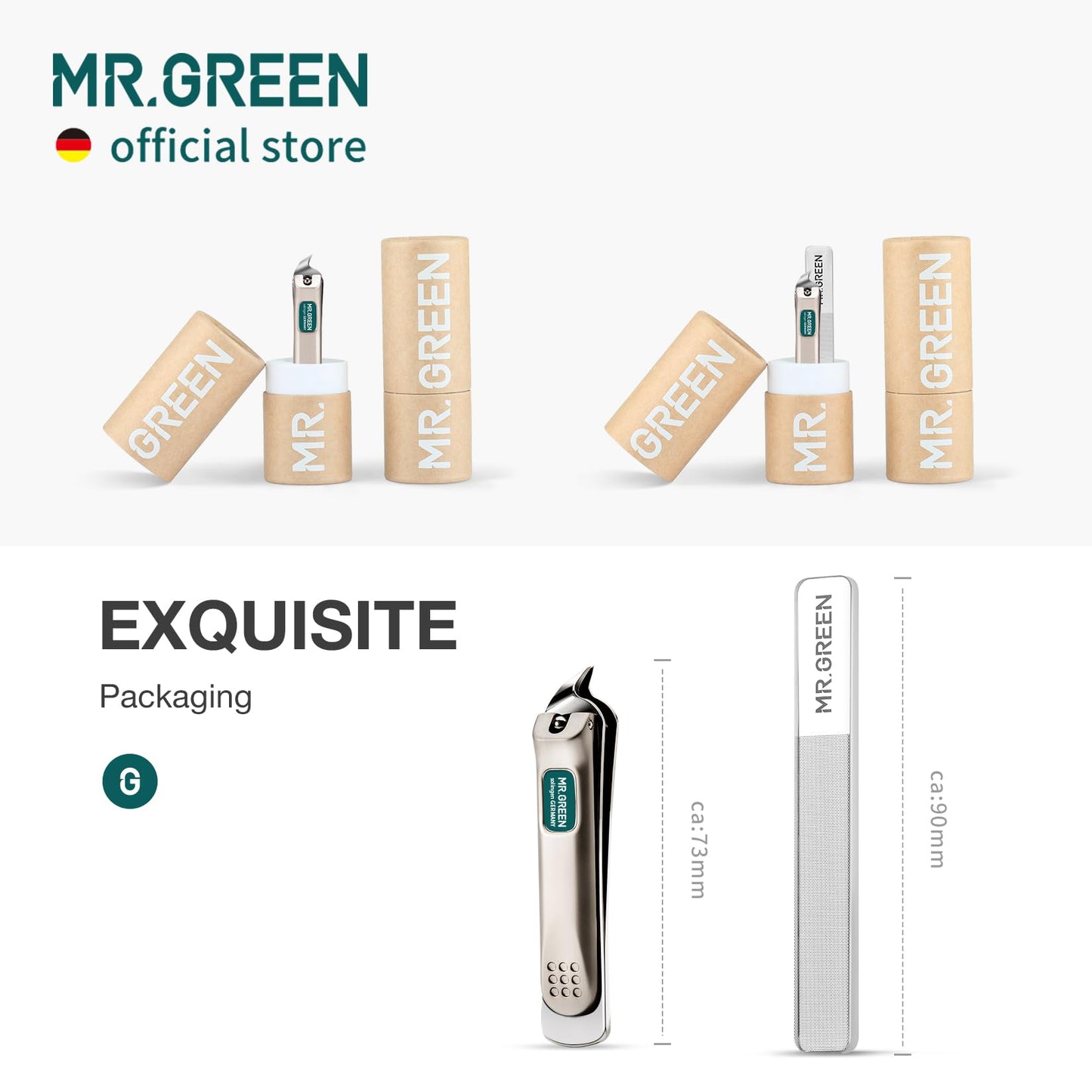 MR.GREEN Slanted Edge Nail Cutting Clippers Cuticle Nippers Tool Stainless Steel Dead Skin Oblique Tip Trimmer Manicure Scissors (Mr-1110)