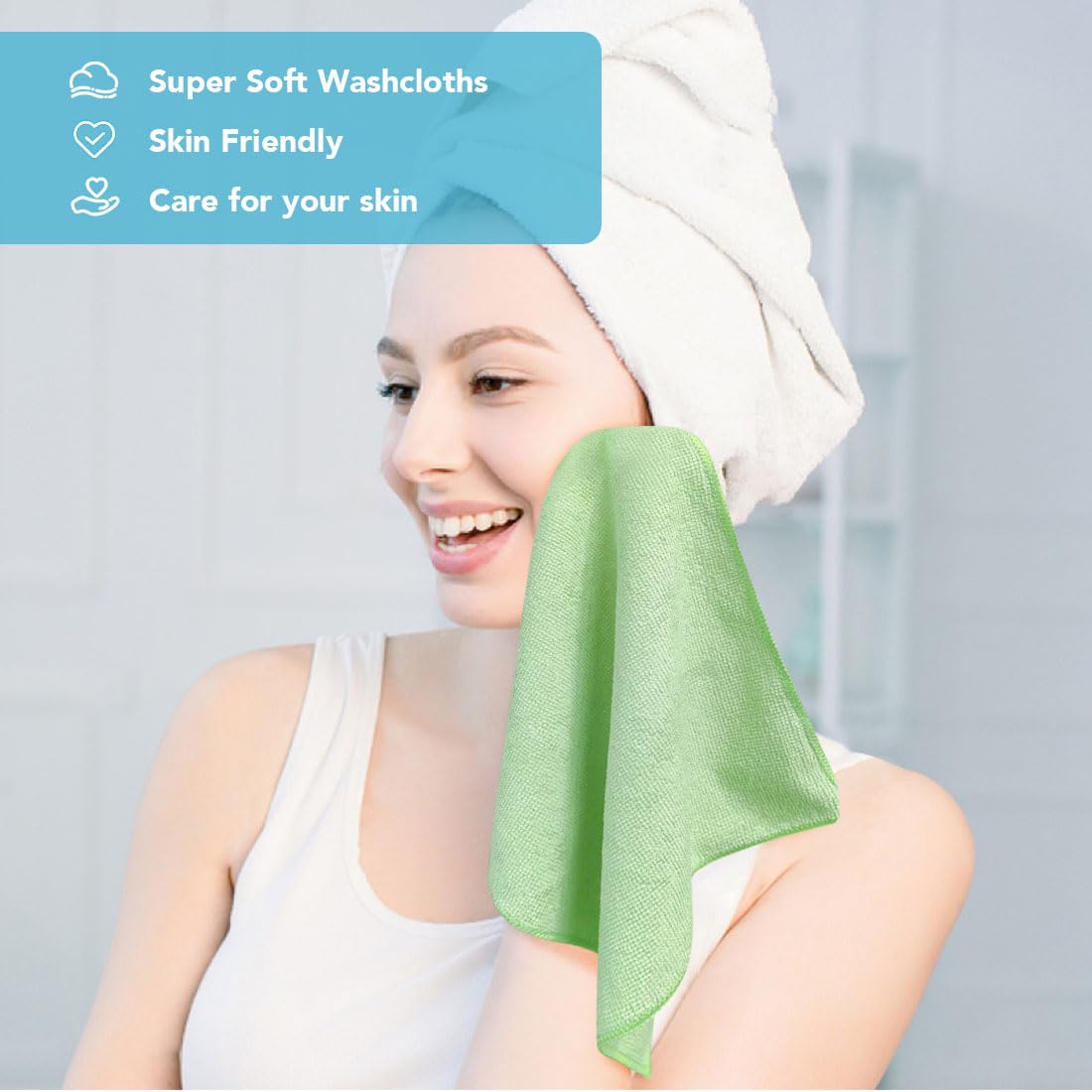 Microfiber Washcloths 800 Pack (800 Count)