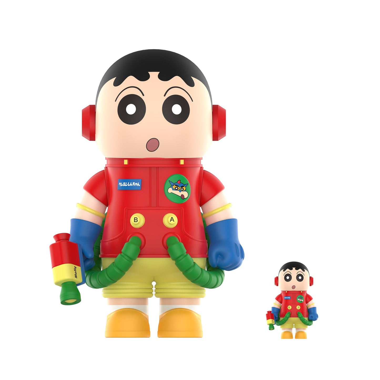 POP MART MEGA Space Molly 400%+100% Crayon Shinchan Figurines, Toys for Mordern Home Décor, Collectible Art Toy