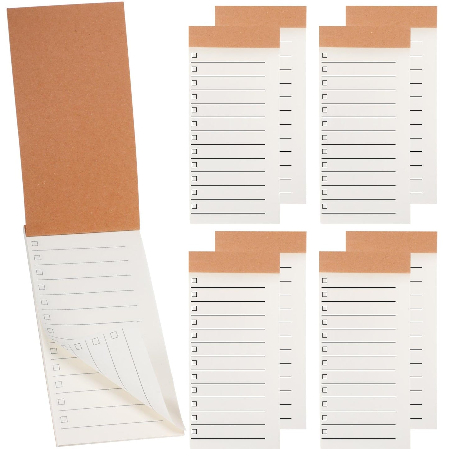 Eaasty 20 Pack Bulk Mini to Do List Notepads with Kraft Cover 5.5" x 2.7" Lined Tear-Off Memo Pads Small Pocket Checklist Notebooks for Office, Teacher, Grocery Lists, Planning and Organization