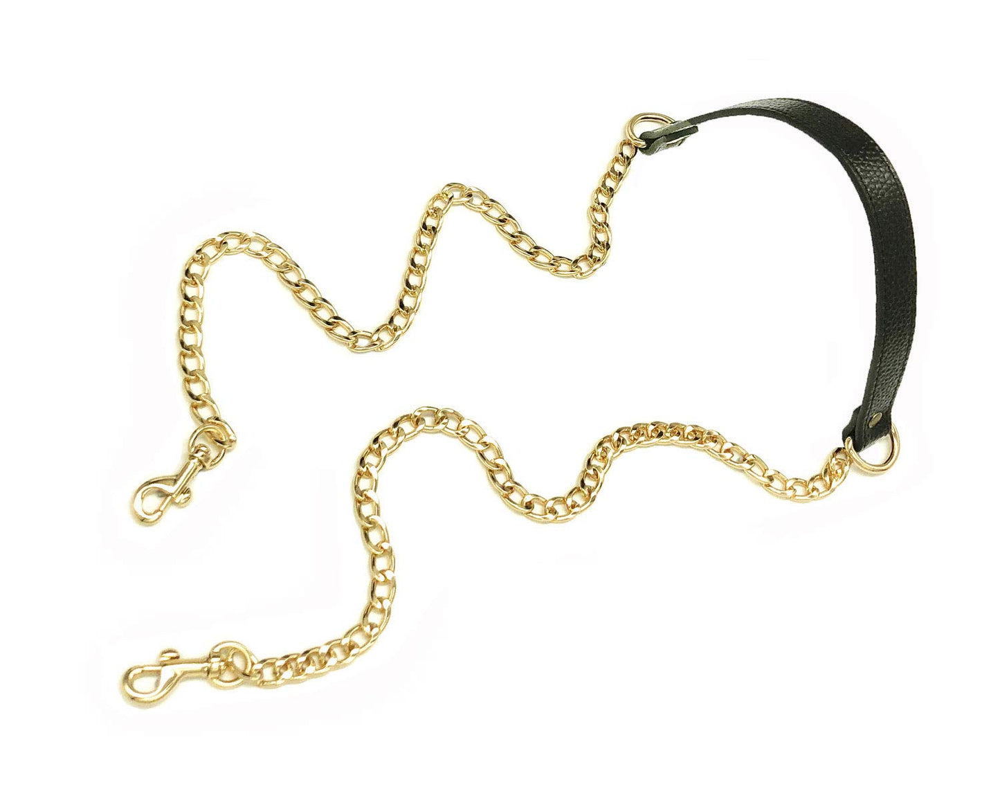 VanEnjoy Replacement Chain & Genuine Leather Shoulder Crossbody Strap (Black(with Tassel))