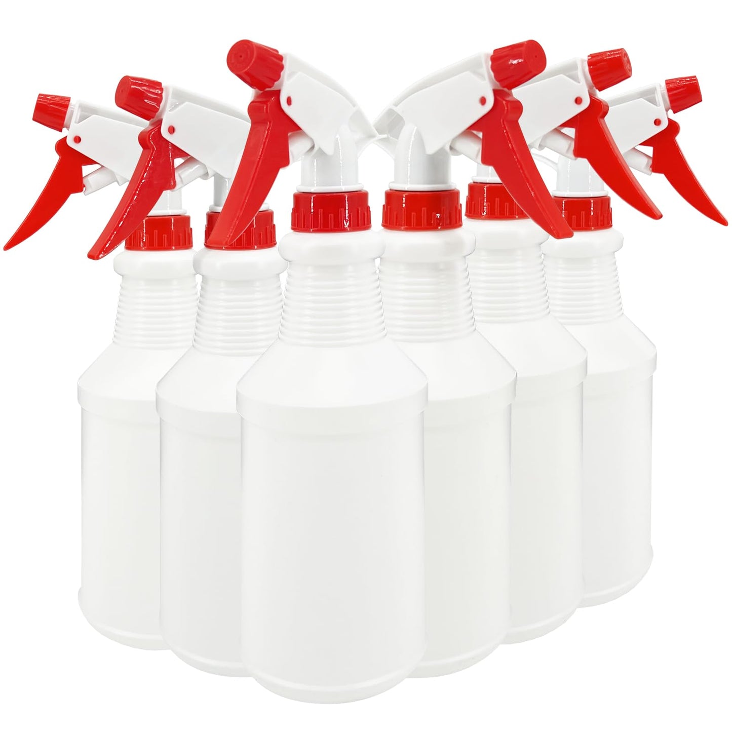 YaCCHLuu 6 Pcs 16 Oz Spray Bottles，Adjustable Empty Spray Bottle for Cleaning Solutions，Spray Bottles Bulk，Refillable Spray Bottle for Planting, Water, Bathroom and Kitchen, BBQ, Commercial and Pet
