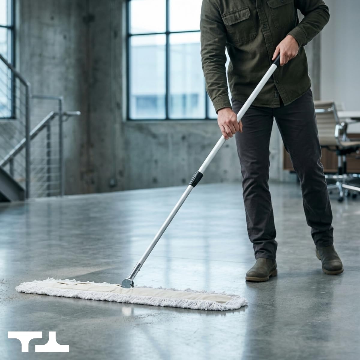 24 Inch Commercial Cotton Dust Mop & Floor Sweeper