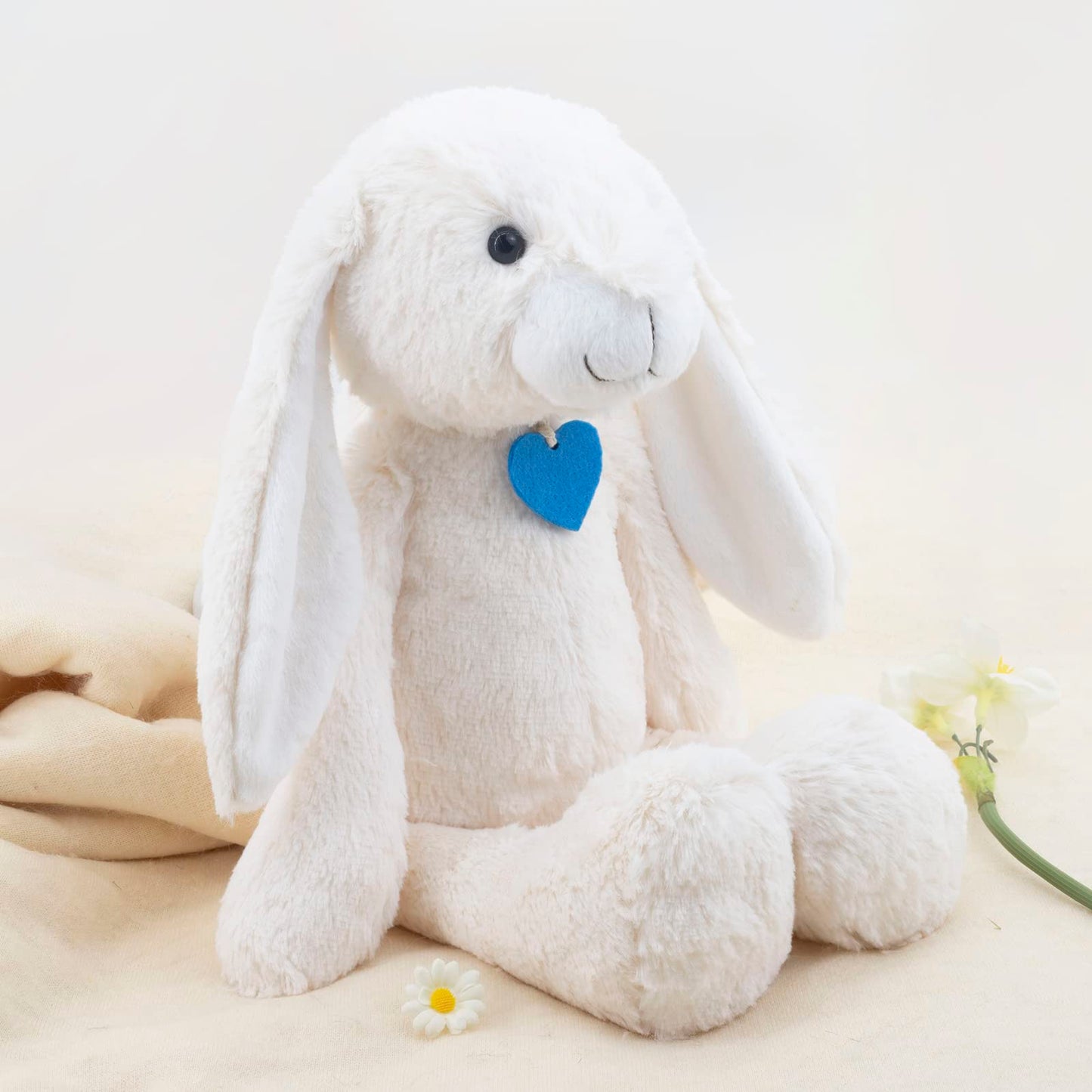 Bunny Stuffed Animals, Easter Basket Stuffers, Lovely Rabbit Bedtime Friend, Huggable Gifts for Kids,18.5 inches