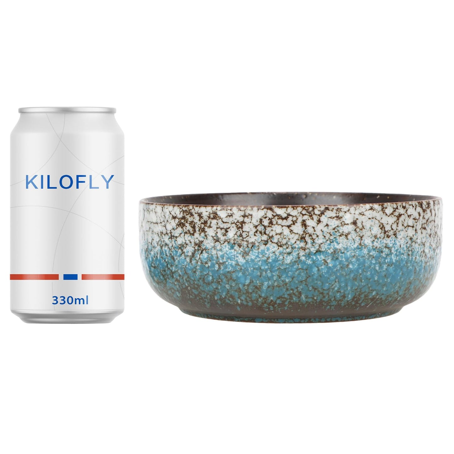 kilolfy Happy Bonsai Pot 6.5 inch Glazed Ceramic Succulent Planter Container