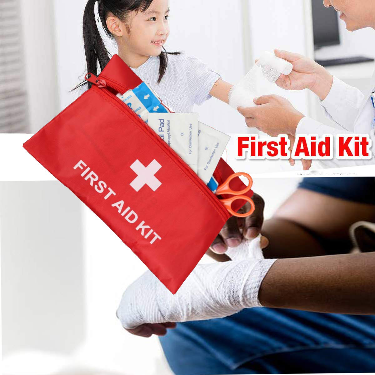 MTGHYARE 12 Pack Mini First Aid Kit Empty Bags Pouch Empty Small 6.3 x 4.3inch First Aid Bags Pouch with Zippered for Home Office Car Businesses Camping,Boat (Empty)