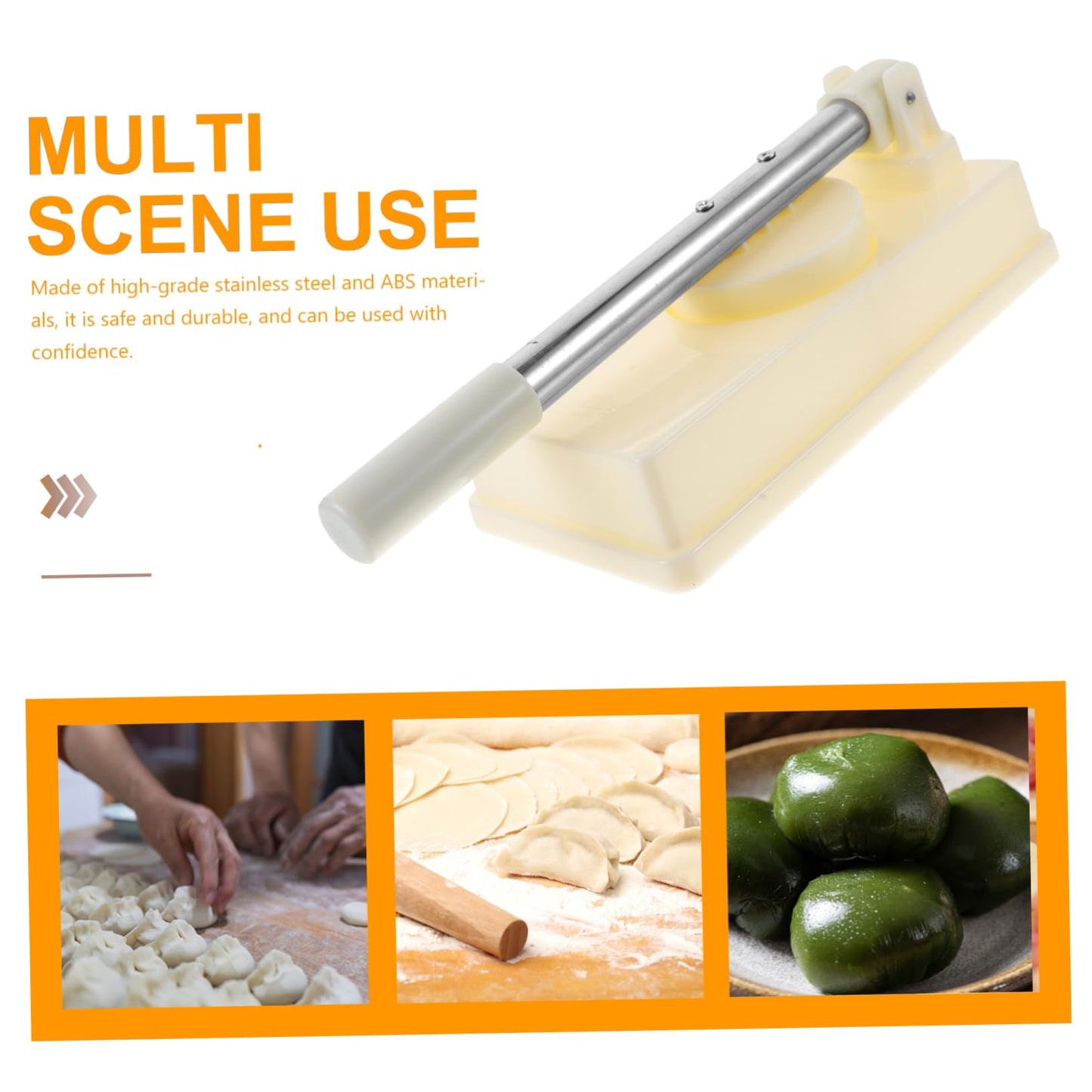 BIUDECO Practical Dumpling Wrapper Press Mold Dumpling Skin Presser Dough Press Kitchen Supplies