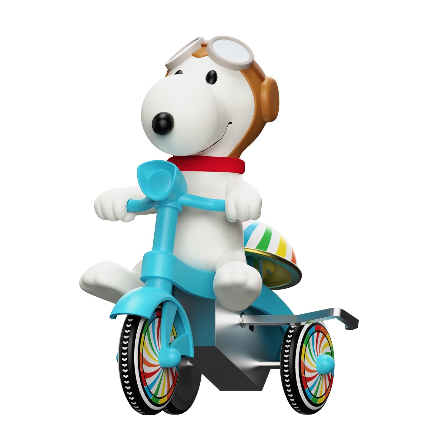 Super7 Super Cycles Peanuts Snoopy Flying Ace with Blue Trike - 5" Peanuts Action Figure - Classic Cartoon Collectibles and Retro Toys