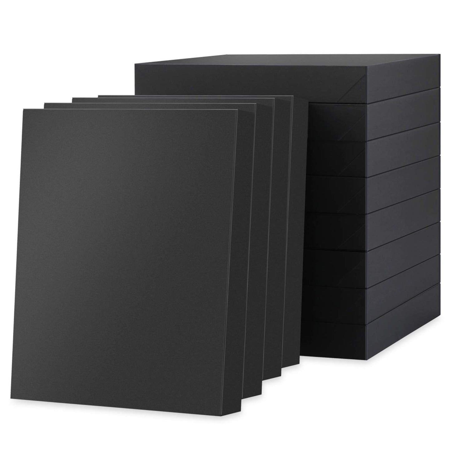 JINMING 12 Gift Boxes with Lids 11x8.5x1.5 Inches for Clothes, Black Gift Boxes, Apparel Boxes for Mother's Day, Father's Day and All Occasion
