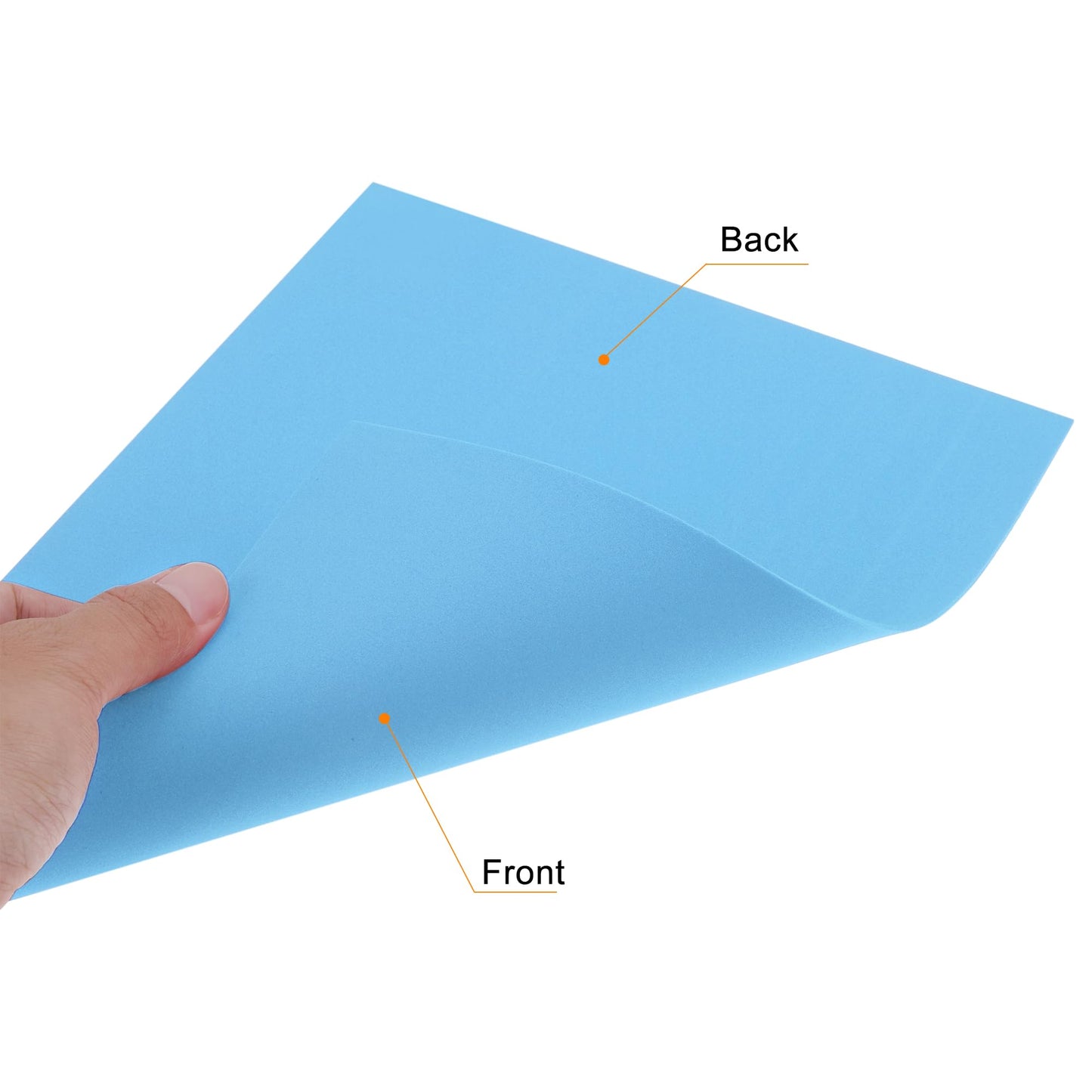 uxcell Light Blue EVA Foam Sheets 11.8x7.9 in 1.8mm Thickness for Crafts DIY, 12 Pcs