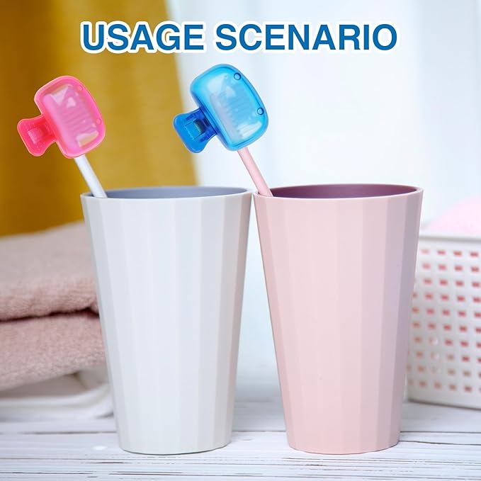 8PCS Travel Toothbrush Cover Caps, Toothbrush Protector, Toothbrush Holders Cases