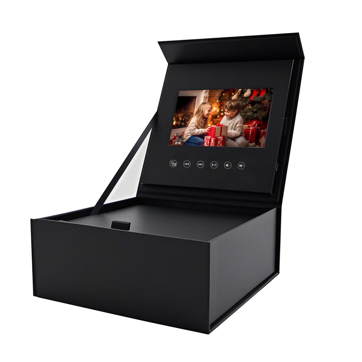 Sourcingbay Video Gift Box | 5" HD IPS Screen | 4GB Storage | Auto-Play Magnetic Lid | Hidden Surprise Compartment | Rechargeable Battery | Type-C Charging
