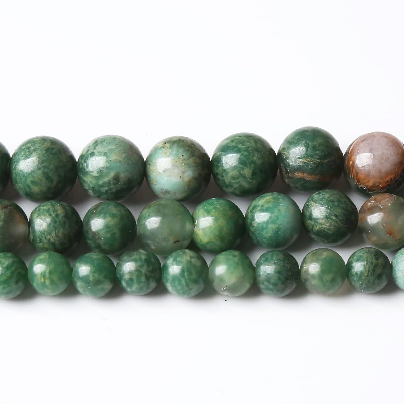 48PCS 8MM Rhyosite Stone Beads Energy Healing Beads for DIY Jewelry Bracelet Necklace Making for Jewelry Making15Inch