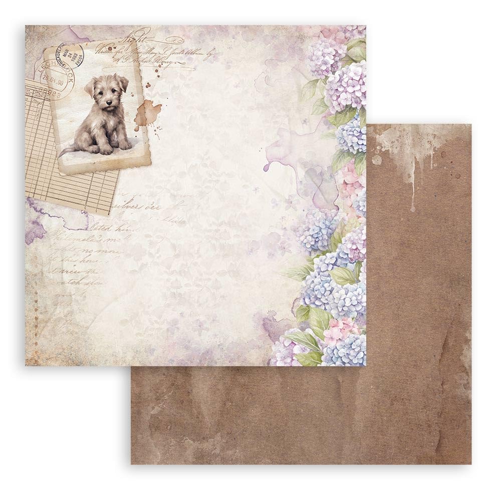 Stamperia - Scrapbook Paper Pad for Scrapbooking, Albums, Card Making, Bullet Journalling and More, Acid Free, Double-Sided, Perfect for Hobbies, Crafts, and Gifting (Quiet Days) (20.3 x 20.3cm)