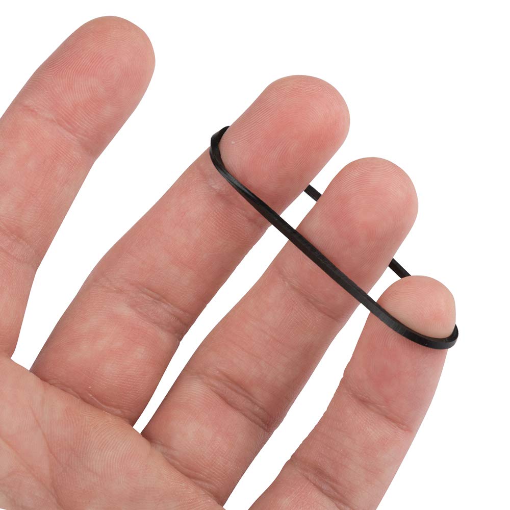 JAM PAPER Durable Rubber Bands - Size 16 - Black Multi-Purpose Rubberbands - 100/Pack