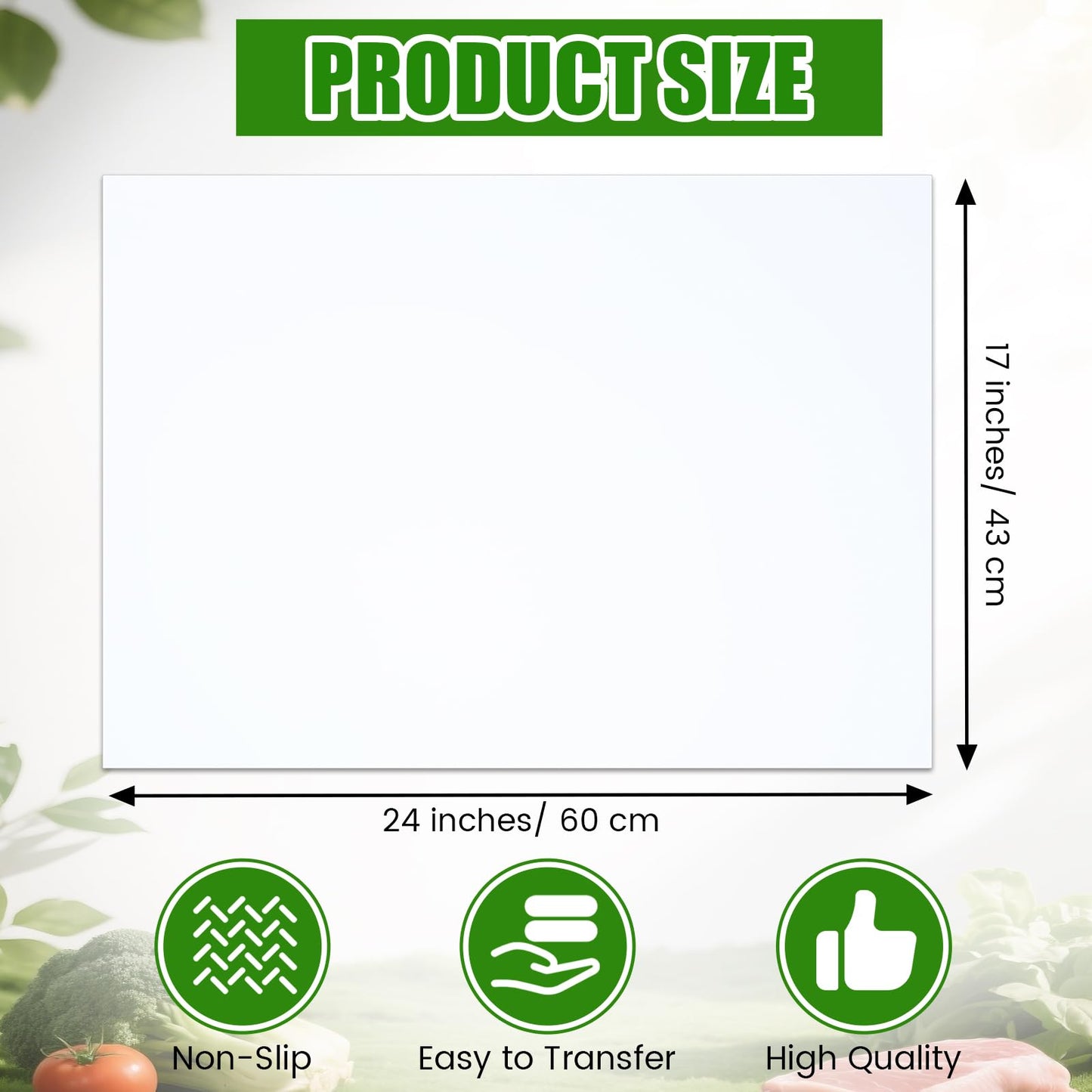 Patelai 15 Pcs Disposable Cutting Boards Sheets 24" x 18" Plastic Large Flexible Cutting Mat for Kitchen Chicken Meat Fish Vegetables Cooking Traveling Camping Crafts Art Project