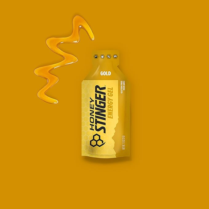Honey Stinger Energy Gel Variety Pack | 12 Packs Each of Gold and Organic Fruit Smoothie | Gluten Free & Caffeine Free | Sports Nutrition for Home & Gym, Pre and Mid Workout