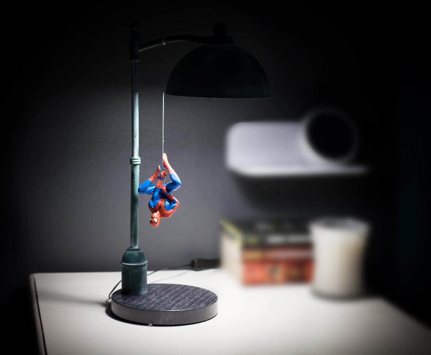 Ukonic Marvel Spider Man Streetlight LED Mood Light Desk Lamp | Superhero Night Light | 16 Inches