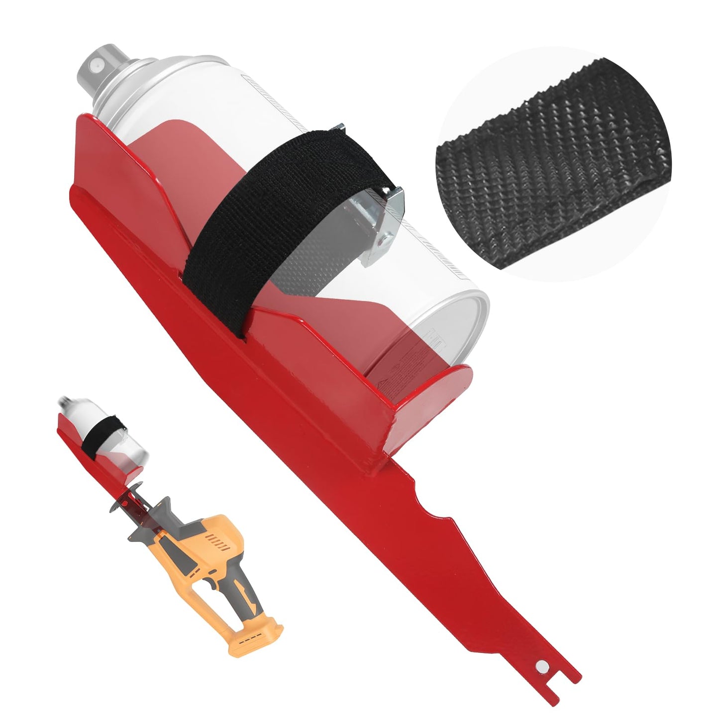 Nexigins Secure Spray Can Shaker Attachment Reciprocating Saw Holder Anti Slip Strap Stabilizer Mixing Tool