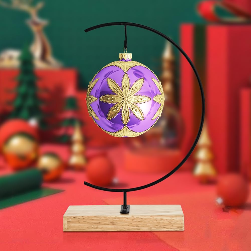 CXLE Ornament Display Stand - Iron Pothook Stand for Hanging Glass Globe, Air Plant Terrarium, Witch Ball, Christmas Ornament and Home Wedding Decoration